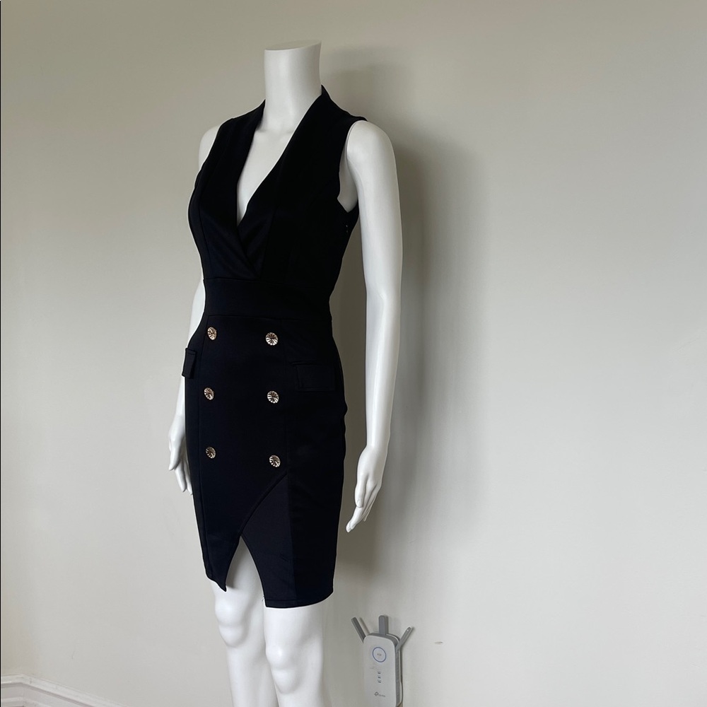 Business Casual Black Sleeveless Dress